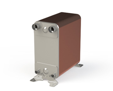 HEXNOVAS BL100 Brazed Plate Heat Exchangers dimension drawing