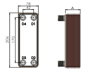 HEXNOVAS BL14 Brazed Plate Heat Exchangers product view