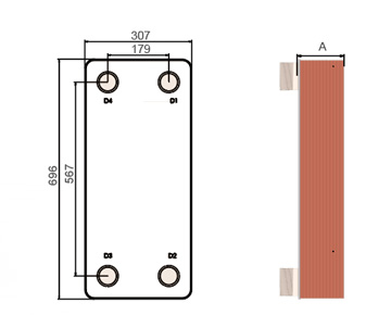HEXNOVAS BL190 Brazed Plate Heat Exchangers product view