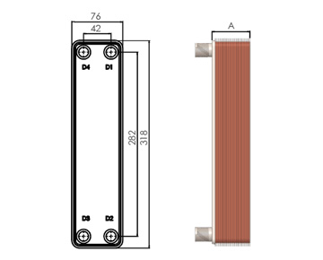 HEXNOVAS BL20 Brazed Plate Heat Exchangers product view