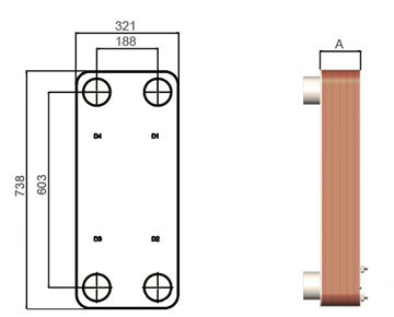 HEXNOVAS BL200 Brazed Plate Heat Exchangers product view