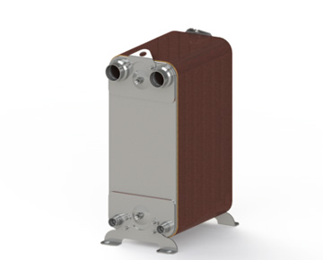 HEXNOVAS BL210 Brazed Plate Heat Exchangers dimension drawing