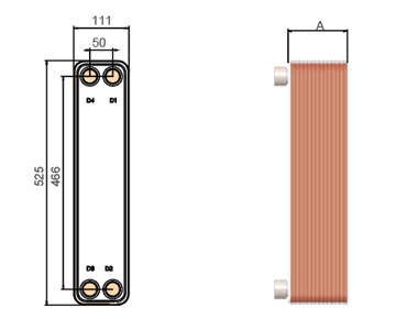 HEXNOVAS BL50 Brazed Plate Heat Exchangers product view