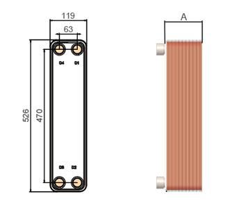 HEXNOVAS BL60 Brazed Plate Heat Exchangers product view