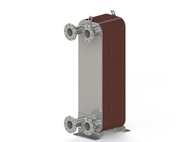 HEXNOVAS BL600 Brazed Plate Heat Exchangers dimension drawing