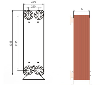 HEXNOVAS BL600 Brazed Plate Heat Exchangers product view
