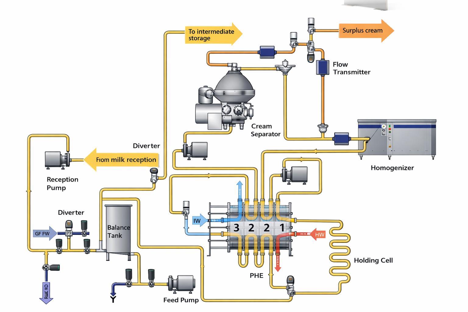 Cream Processing Heat Exchanger heat exchanger case study