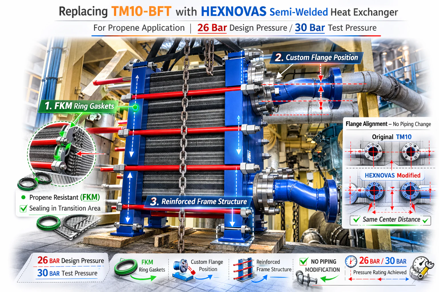 Discontinued TM10-BFT Replacement in Propene Service heat exchanger case study