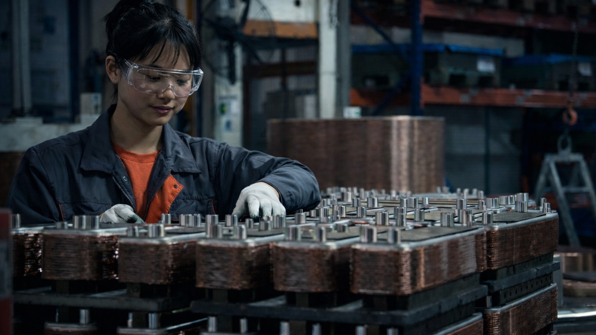 Plate-pack assembly at HEXNOVAS