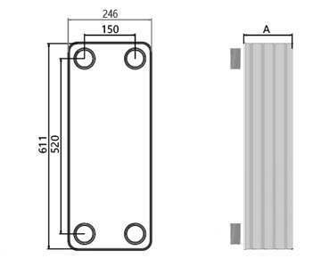 HEXNOVAS BL144 Stainless Steel Fusion-Bonded Heat Exchangers product view