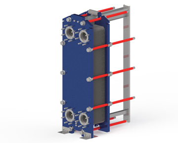 HEXNOVAS BB150B / BH150B Standard Gasketed Plate Heat Exchangers dimension drawing