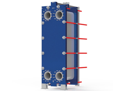 HEXNOVAS BB250B / BH250B Standard Gasketed Plate Heat Exchangers dimension drawing