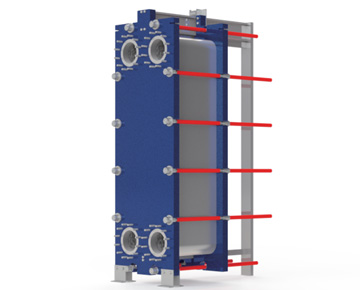 HEXNOVAS BB250H / BH250H Standard Gasketed Plate Heat Exchangers dimension drawing