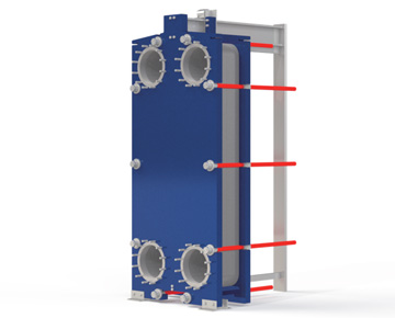 HEXNOVAS BB300B / BH300B Standard Gasketed Plate Heat Exchangers dimension drawing