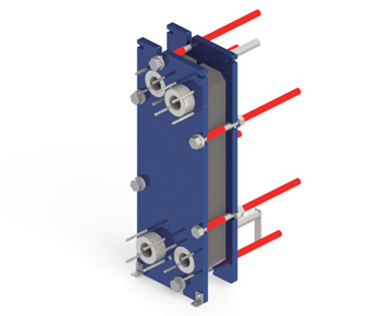 HEXNOVAS BB60H / BH60H Standard Gasketed Plate Heat Exchangers dimension drawing