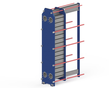 HEXNOVAS LB150B / LH150B Standard Gasketed Plate Heat Exchangers dimension drawing