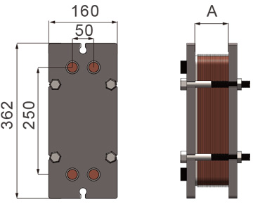 HEXNOVAS F-BL26 Ultra-High-Pressure Brazed Plate Heat Exchangers product view