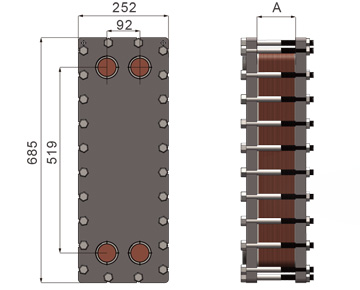 HEXNOVAS F-BL95 Ultra-High-Pressure Brazed Plate Heat Exchangers product view
