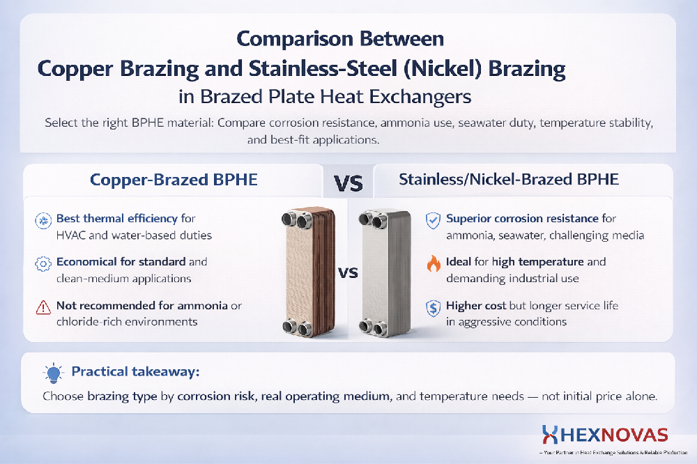 Comparison Between Stainless-Steel (Nickel) Brazing and Copper Brazing in Heat Exchangers technical article