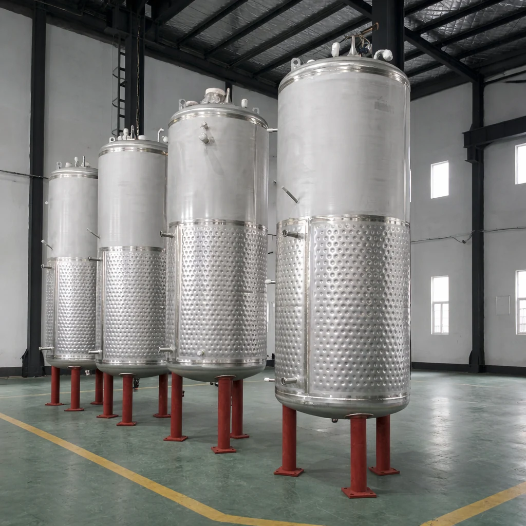 Industrial dimple jacket tank by HEXNOVAS for cooling and heating applications