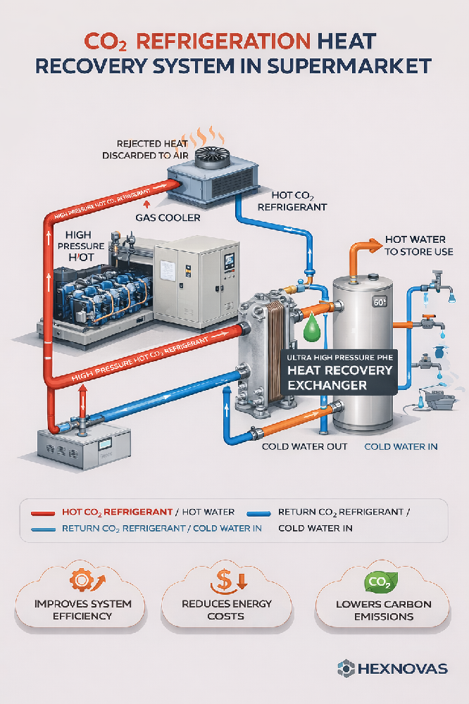CO₂ Refrigeration Heat Recovery with High-Pressure BPHEs technical article