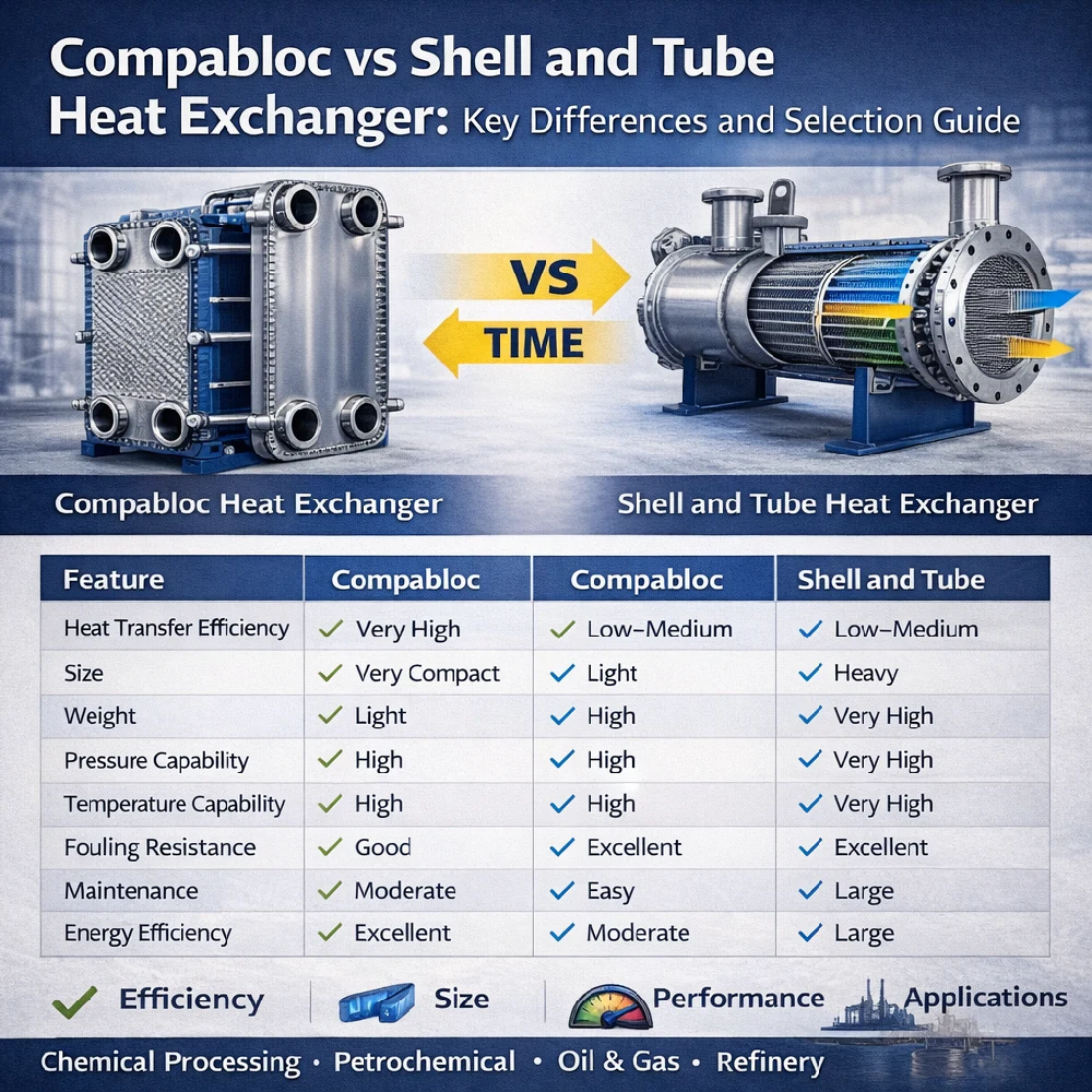 What is the Difference Between Compabloc and Shell and Tube Heat Exchangers technical article