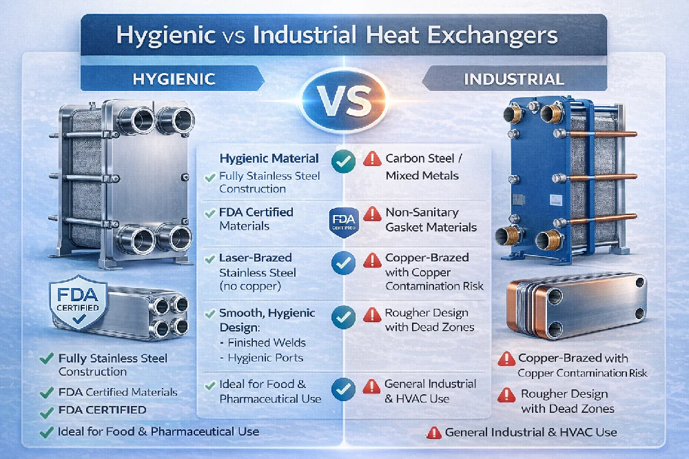 Why Fully Stainless Steel Hygienic Heat Exchangers Are Required in Food and Pharmaceutical Applications technical article