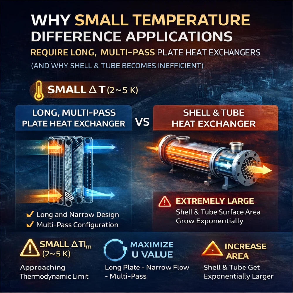 Why Small Temperature Difference Applications Require Long or Multi-Pass Plate Heat Exchangers technical article