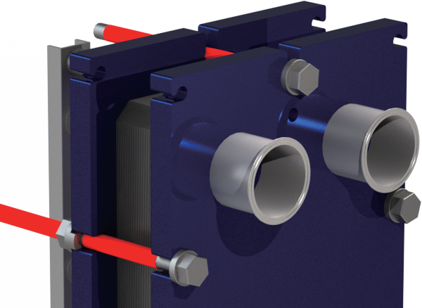 Standard Gasketed Plate Heat Exchangers connection option 2