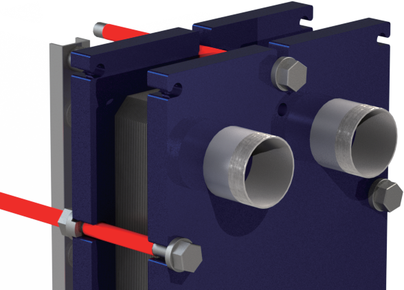 Standard Gasketed Plate Heat Exchangers connection option 4