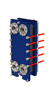 Semi-welded plate heat exchanger