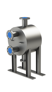 Fully welded plate heat exchanger