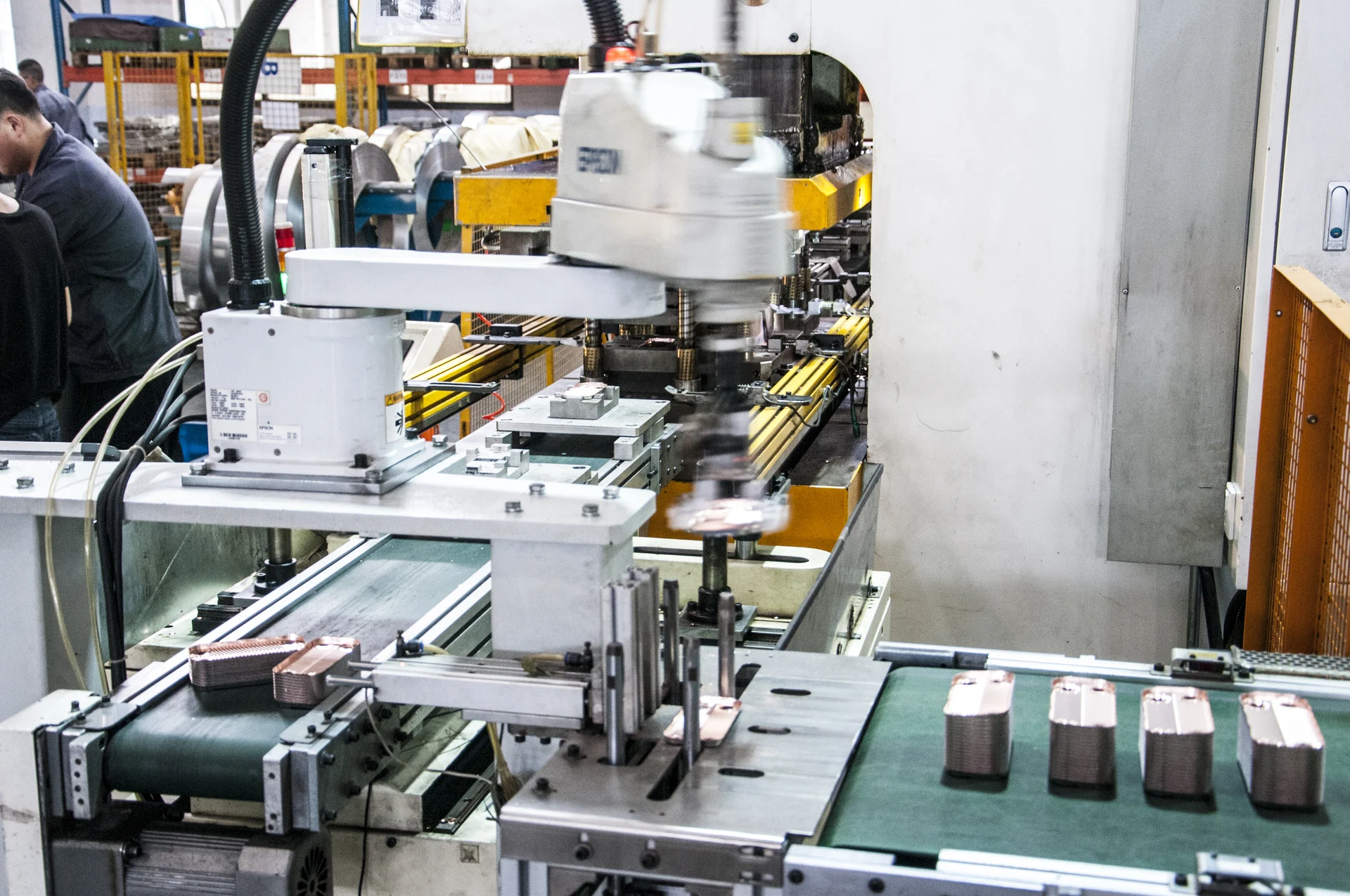 Automated brazed plate heat exchanger production line at HEXNOVAS